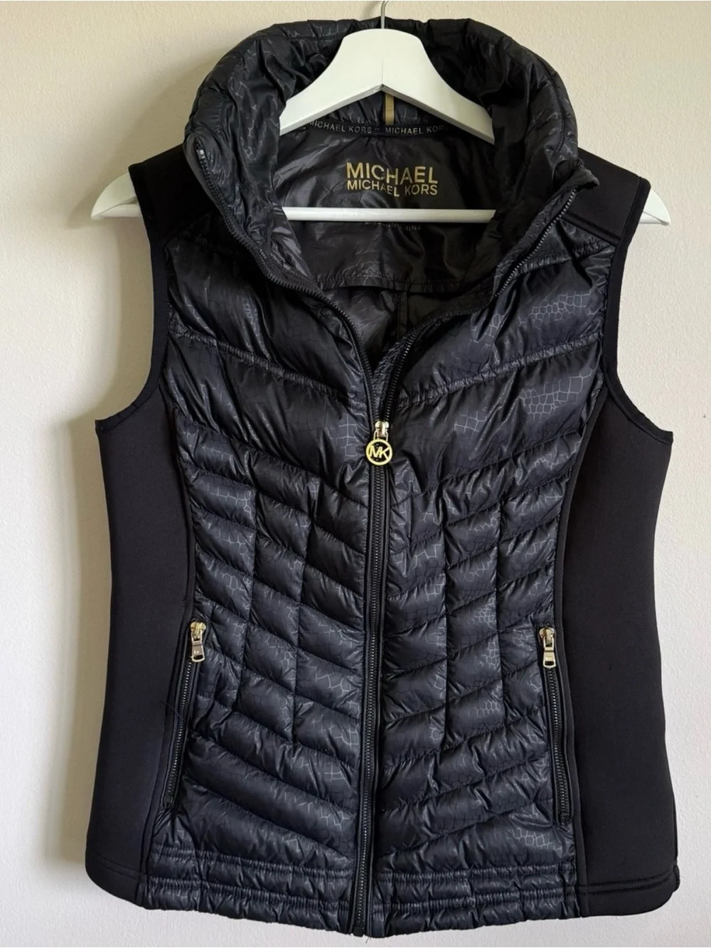 Michael Kors Black Quilted Puffer Vest
